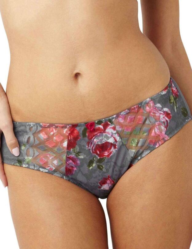 7312 Panache Floris Brief Grey - 7312 Grey Floral Print