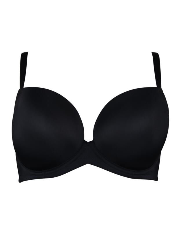 Pour Moi Definitions Plunge T-Shirt Bra Black 