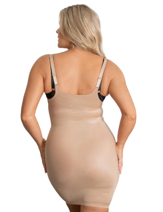 Pour Moi Hourglass Firm Control Wear Your Own Bra Slip Caramel 