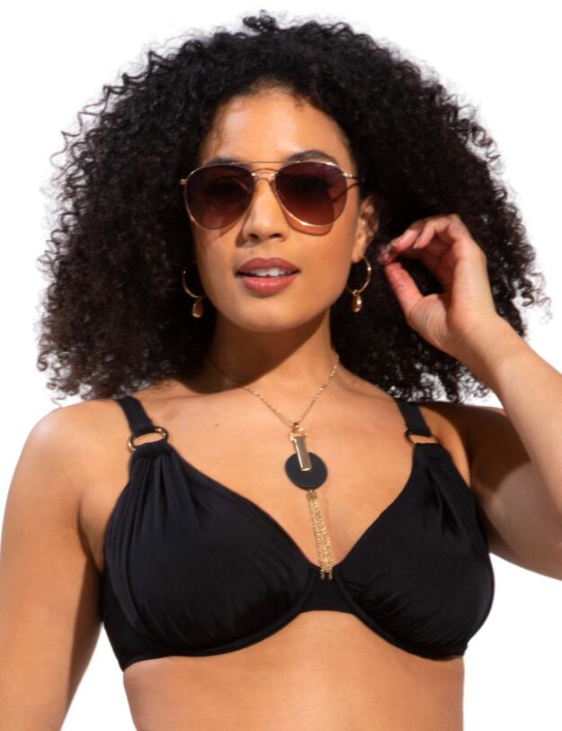 Pour Moi Samoa Non-Padded Underwired Top Black 