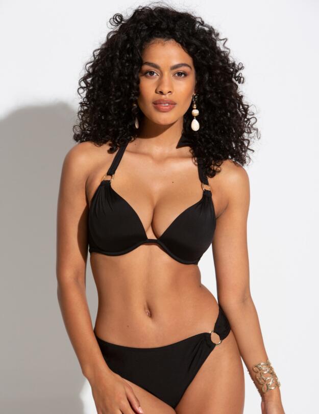 Pour Moi Samoa Boost Padded Underwired Top Black 