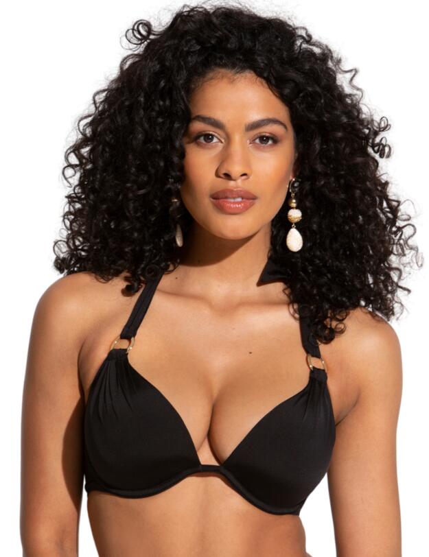 Pour Moi Samoa Boost Padded Underwired Top Black 