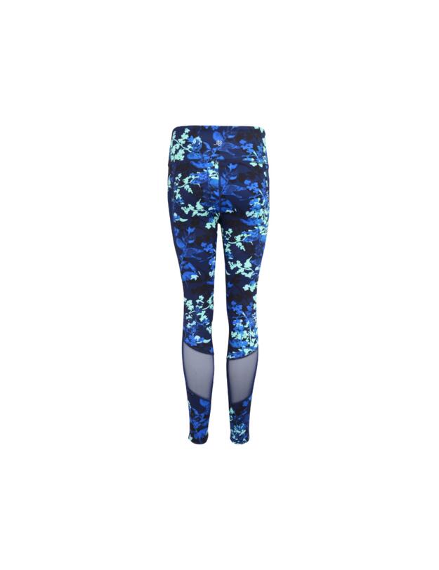 Pour Moi Energy Printed Mesh Panel Legging Navy Floral 