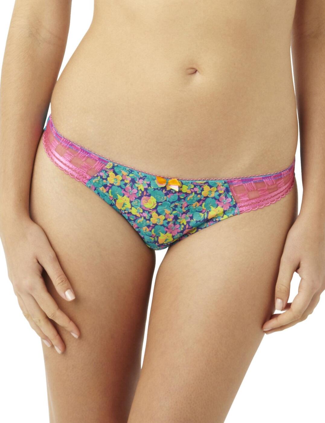 7579 Cleo by Panche Nyla Thong Floral Print - 7579 Thong 