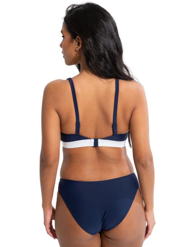 Pour Moi Palm Springs Colour Block Tab Brief Yellow/Navy/White