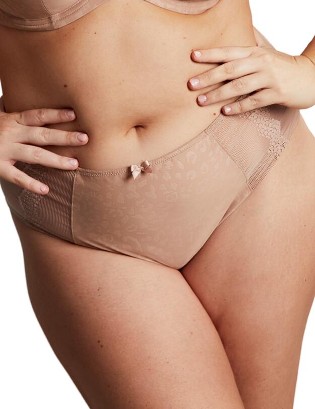 Sculptresse by Panache Esme Deep Brief Mocha Animal 