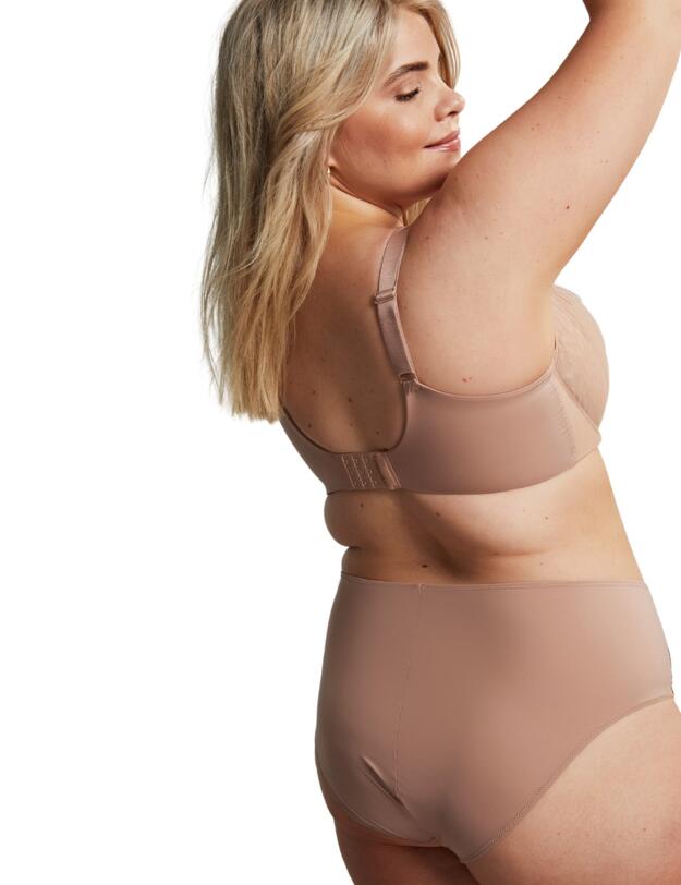 Sculptresse by Panache Esme Deep Brief Mocha Animal 