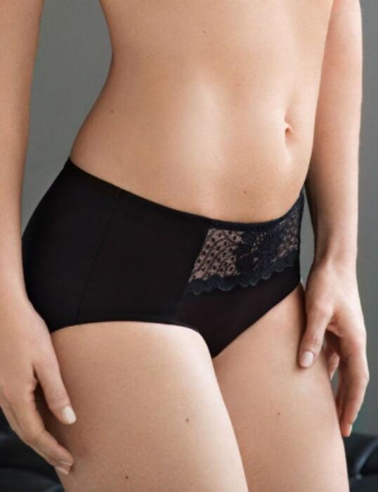 P00H8 Playtex Contour Perfection Midi Brief Black - P00H8 Brief 