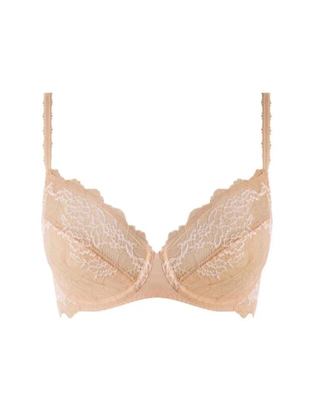 Wacoal Lace Perfection Plunge Bra Cafe Creme
