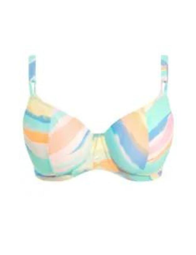Freya Summer Reef Plunge Bikini Top Aqua