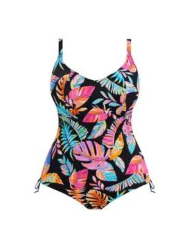 Elomi Tropical Falls Non Wired Swimsuit Black 