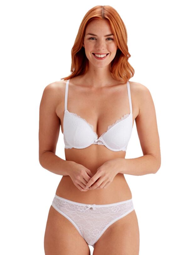 Pretty Polly Lola Brazilian Brief White 