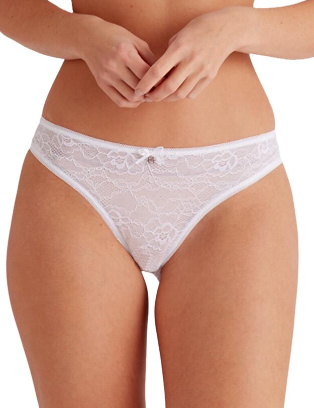 Pretty Polly Lola Brazilian Brief White 