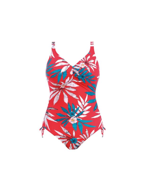 Fantasie Santos Beach V-Neck Swimsuit Pomegranate