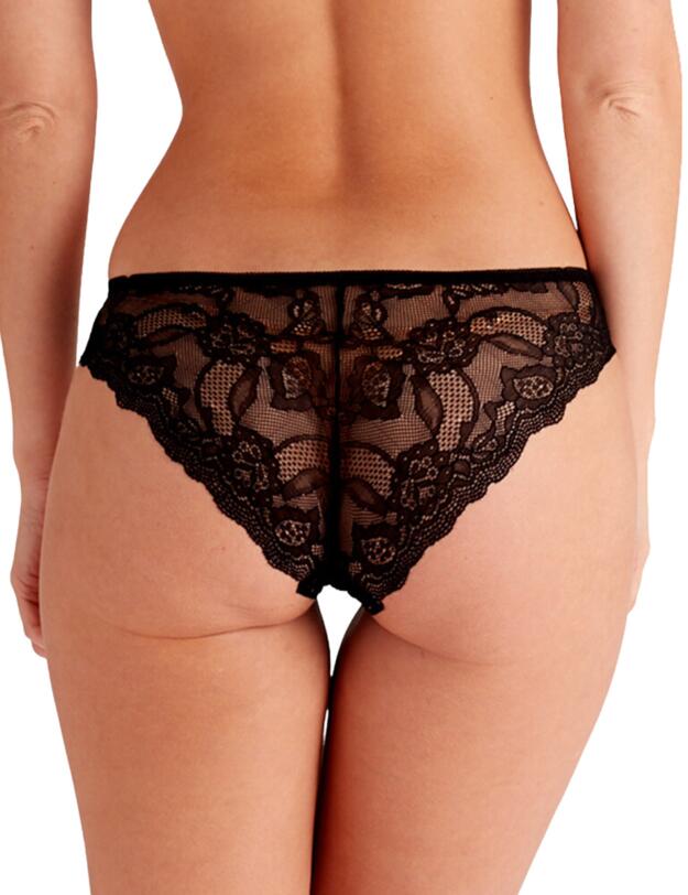 Pretty Polly Lola Brazilian Brief Black/Fawn 