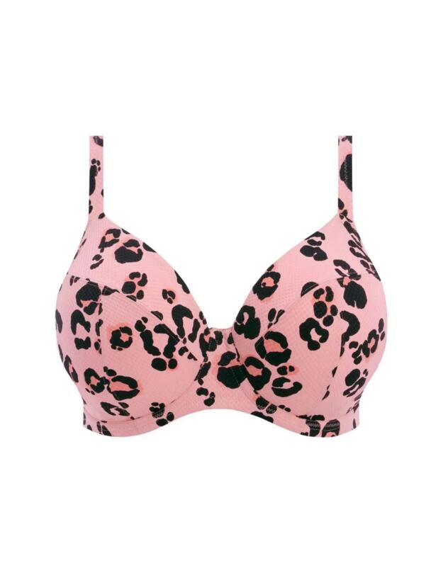 Elomi Kambuku Plunge Bikini Top Pink