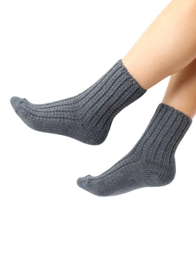 Pretty Polly Lounge Socks Chunky Knit Lounge Socks Nightshade