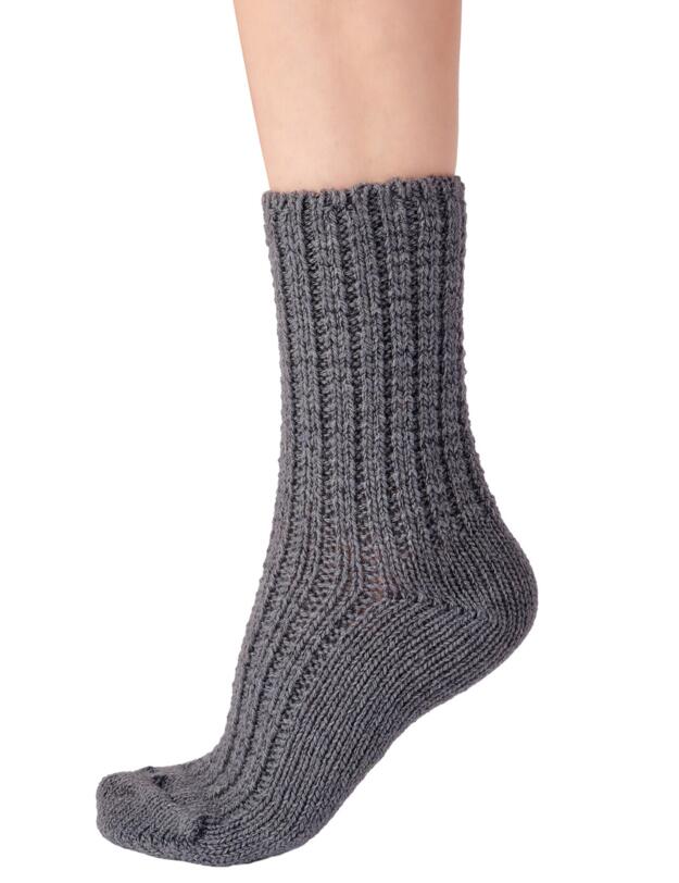 Pretty Polly Lounge Socks Chunky Knit Lounge Socks Nightshade