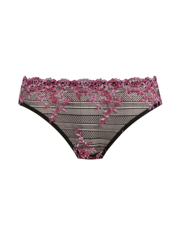 Wacoal Embrace Lace Bikini Brief Black/ Berry Multi