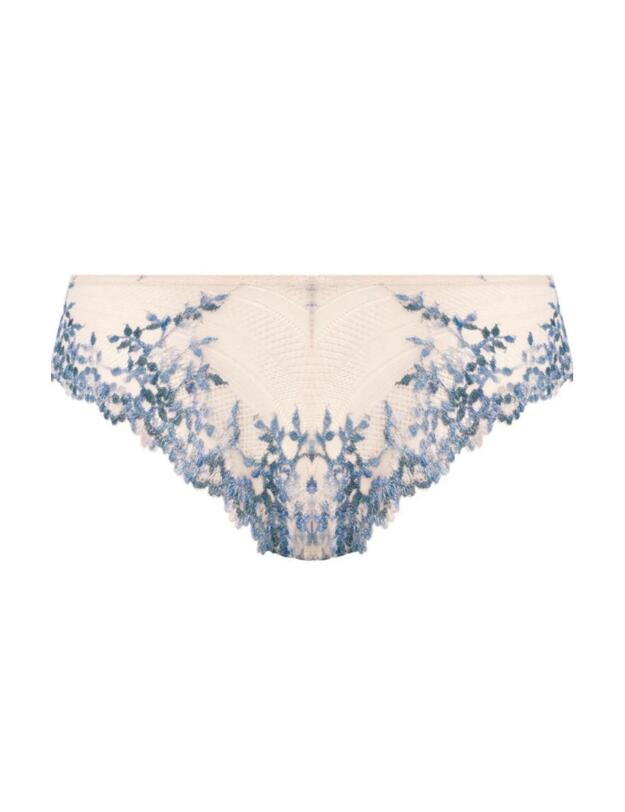 Wacoal Embrace Lace Tanga Pastel Parchment/Blue Multi
