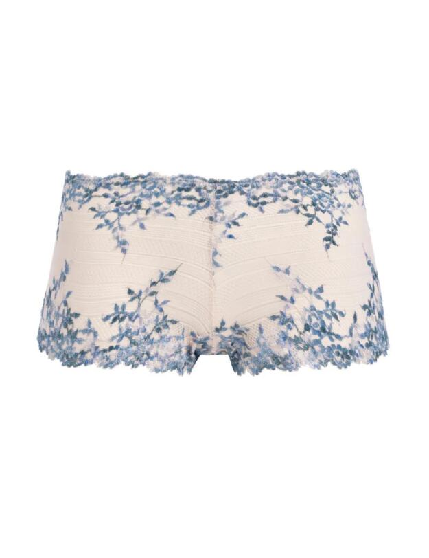 Wacoal Embrace Lace Boyshort Pastel Parchment/ Blue Multi 