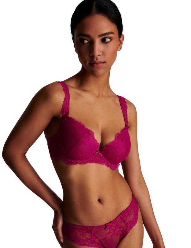 Aubade Danse Des Sens Moulded Plunge Bra Pink Pulsion