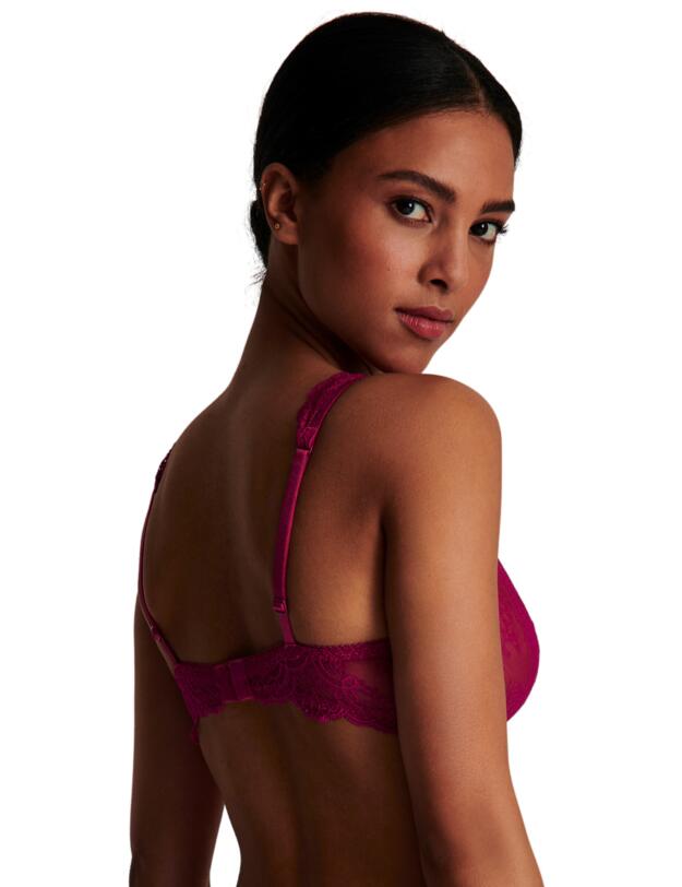 Aubade Danse Des Sens Plunging Triangle Bra Pink Pulsion 