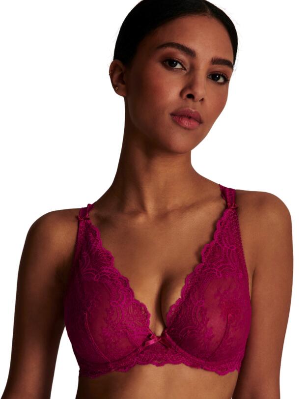 Aubade Danse Des Sens Plunging Triangle Bra Pink Pulsion 