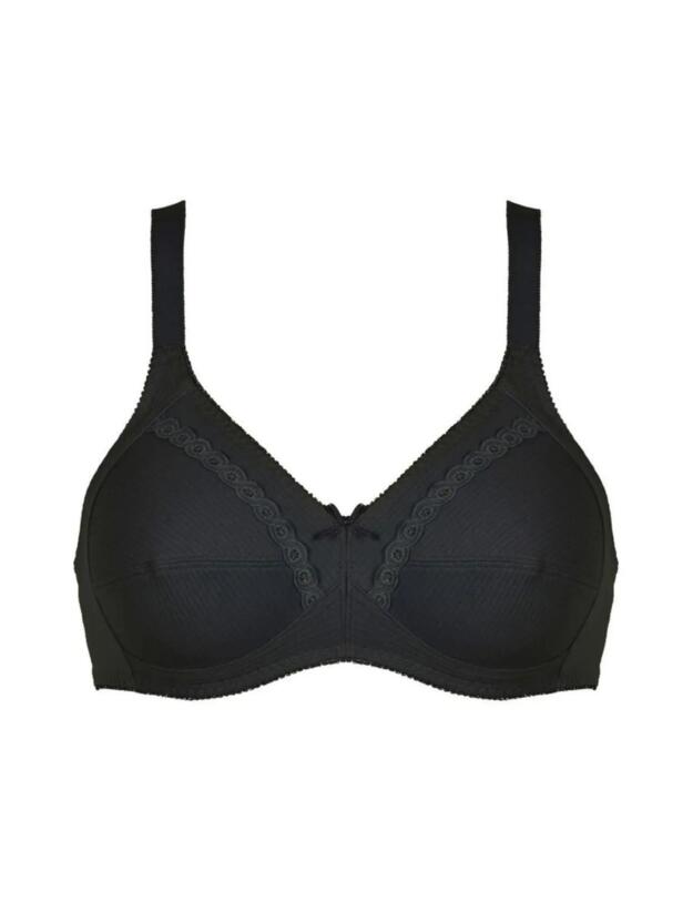 Naturana Soft Cup Bra Black