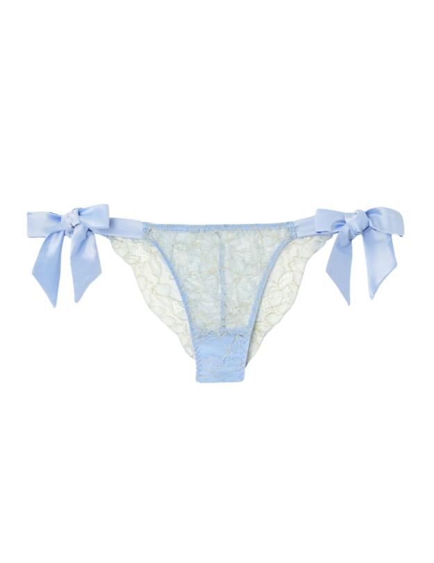 Muse by Coco De Mer Ella Side Knicker Sky Blue