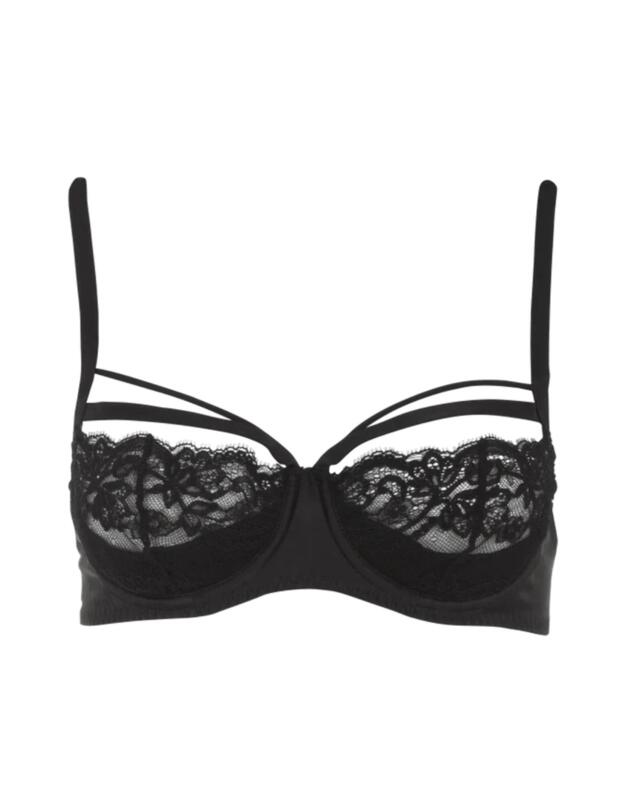Coco De Mer Seraphine Half Cup Bra Black