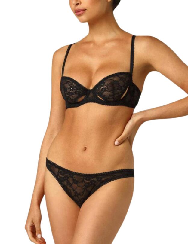Coco De Mer Aphrodite Plunge Bra Black