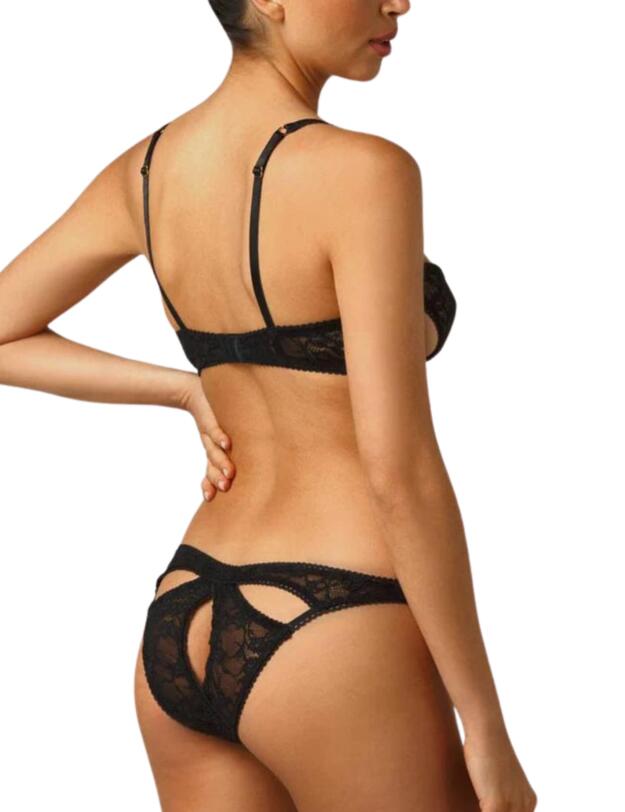 Coco De Mer Aphrodite Plunge Bra Black