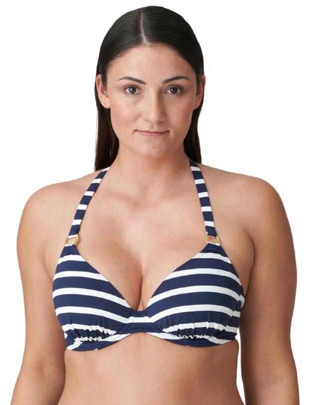 Prima Donna Swim Nayarit Half Padded Plunge Bikini Top Water Blue