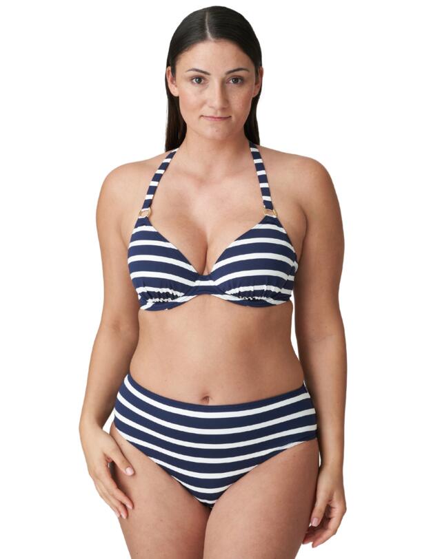 Prima Donna Swim Nayarit Half Padded Plunge Bikini Top Water Blue