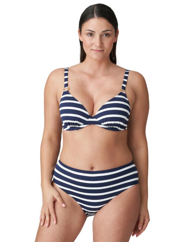 Prima Donna Swim Nayarit Half Padded Plunge Bikini Top Water Blue