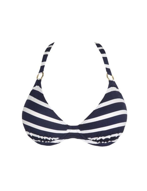Prima Donna Swim Nayarit Half Padded Plunge Bikini Top Water Blue