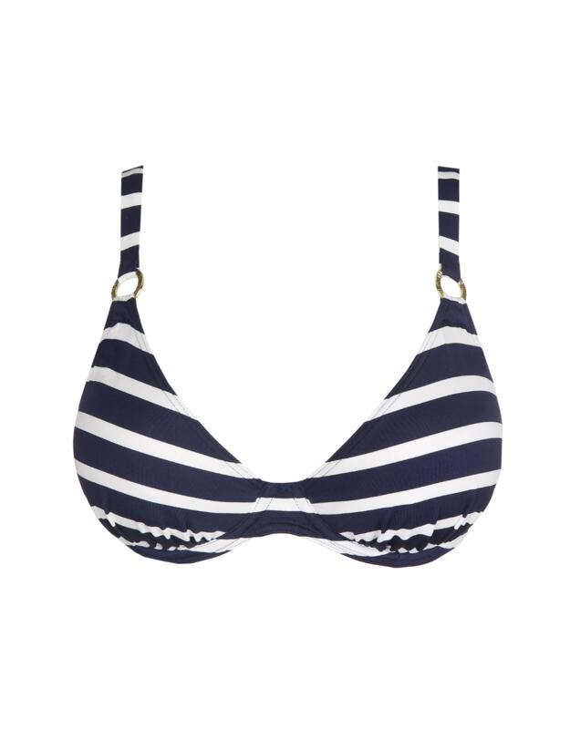 Prima Donna Swim Nayarit Half Padded Plunge Bikini Top Water Blue
