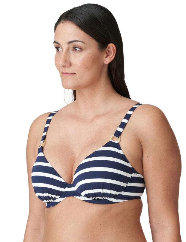 Prima Donna Swim Nayarit Half Padded Plunge Bikini Top Water Blue
