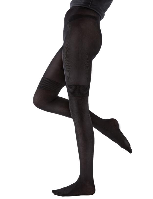 Pretty Polly Continuity Fashion Secret Sock Tights Black 