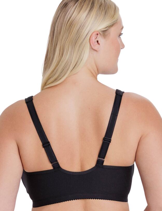 Miss Mary of Sweden Broderie Anglaise Front Closure Bra Black
