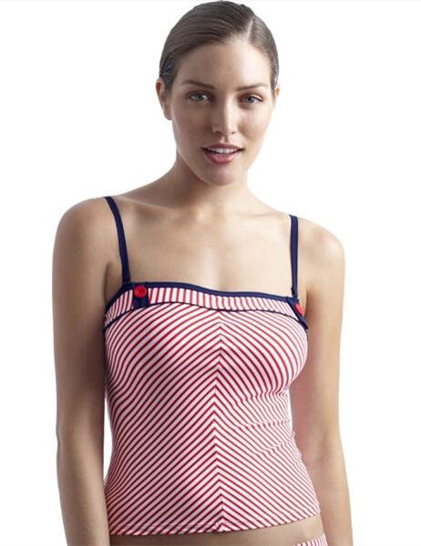 SW0562 Panache Lucille Tankini Top Red - SW0562 Tankini