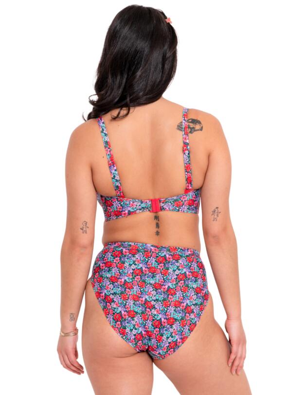 Curvy Kate Kitsch Kate High Waist Bikini Brief Floral Print 