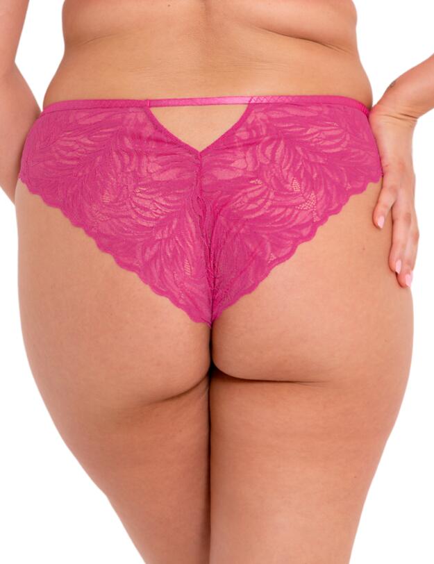 Curvy Kate Lace Daze Brazilian Brief Lipstick Pink 
