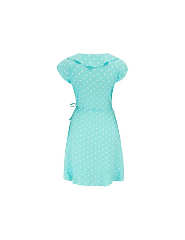 Pour Moi Wrap Dress Mint Spot