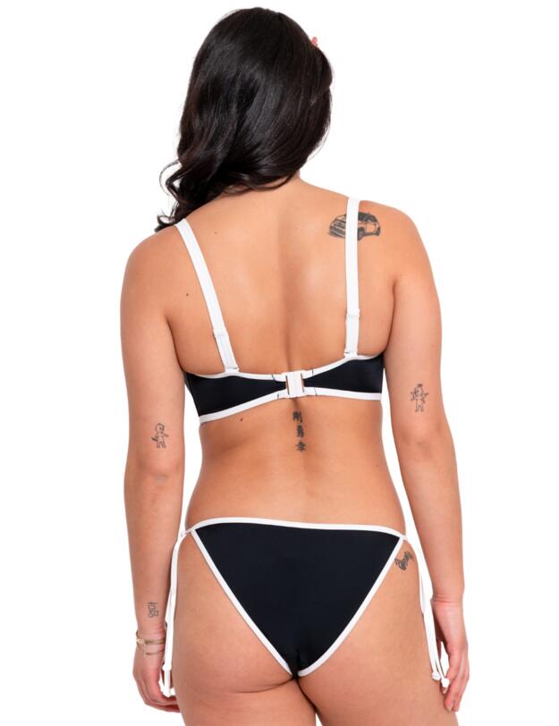 Curvy Kate Minimalist Tie Side Bikini Brief Black/White 