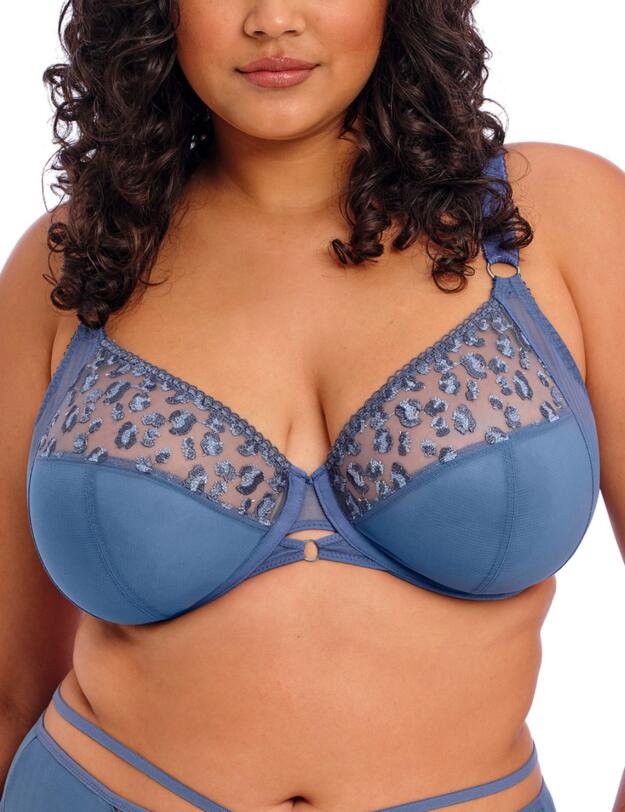 Elomi Namrah Underwired Bandless Plunge Bra Stonewash
