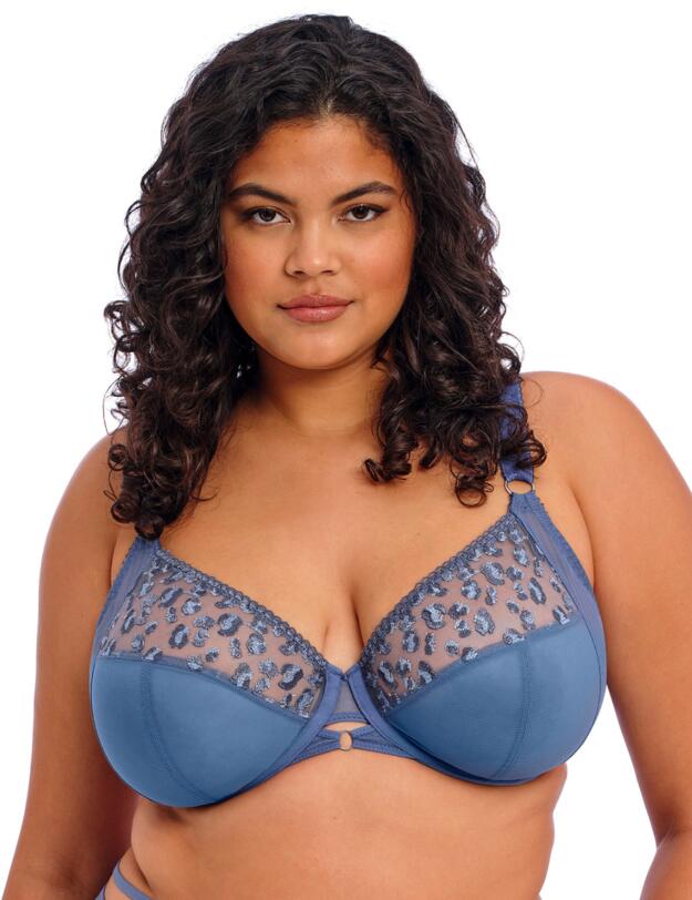 Elomi Namrah Underwired Bandless Plunge Bra Stonewash