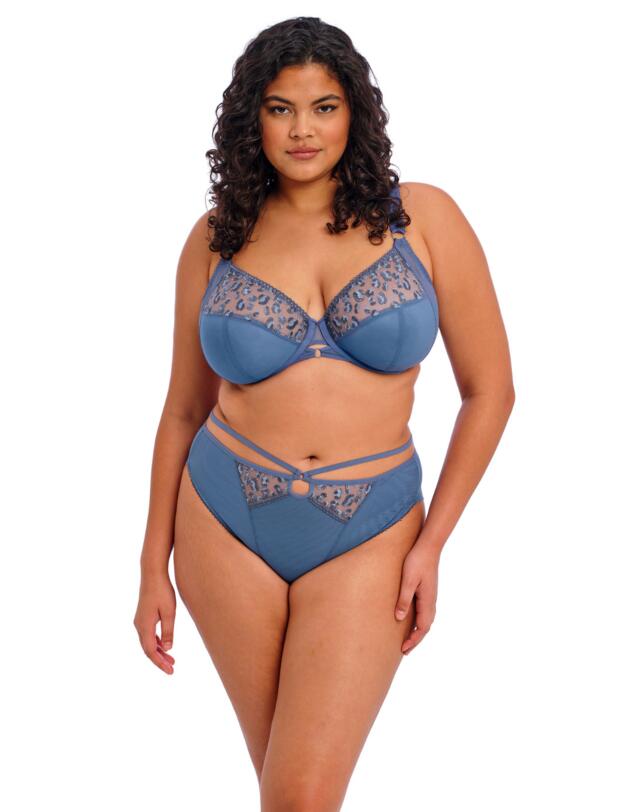 Elomi Namrah Underwired Bandless Plunge Bra Stonewash