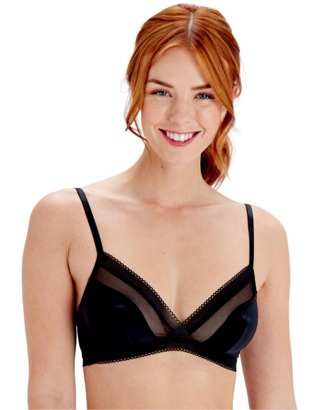 Pretty Polly Naturals Wireless Triangle Bra Black
